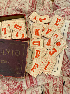 Antique French Substanto Jeu De Lettres Game