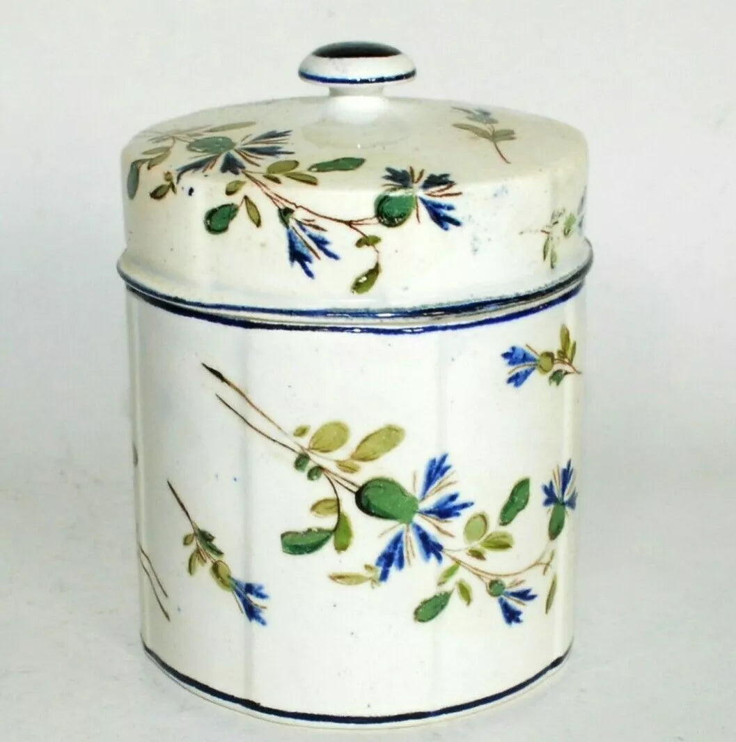 Antique French Gien Jar circa 1875