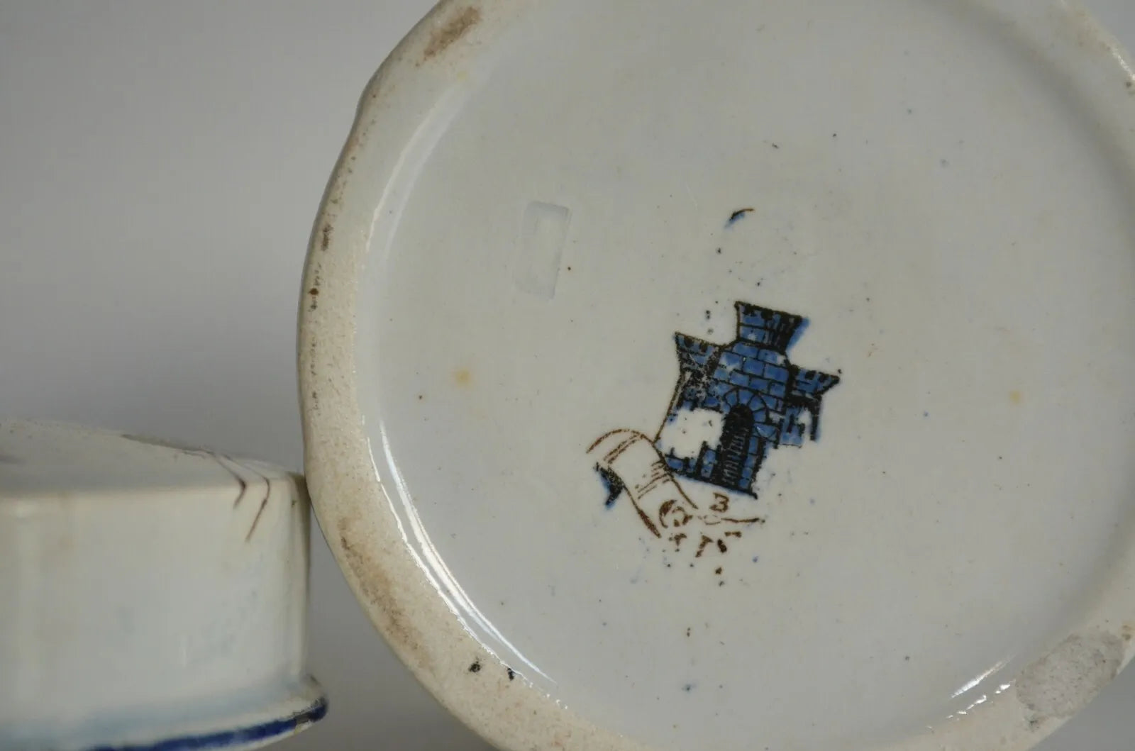 Antique French Gien Jar circa 1875
