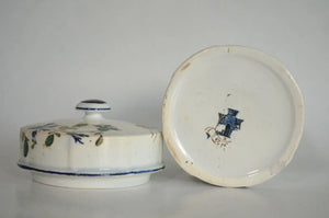 Antique French Gien Jar circa 1875