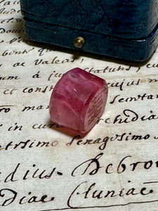 Antique Victorian Pink Glass Intaglio Loose Seal - Tassie