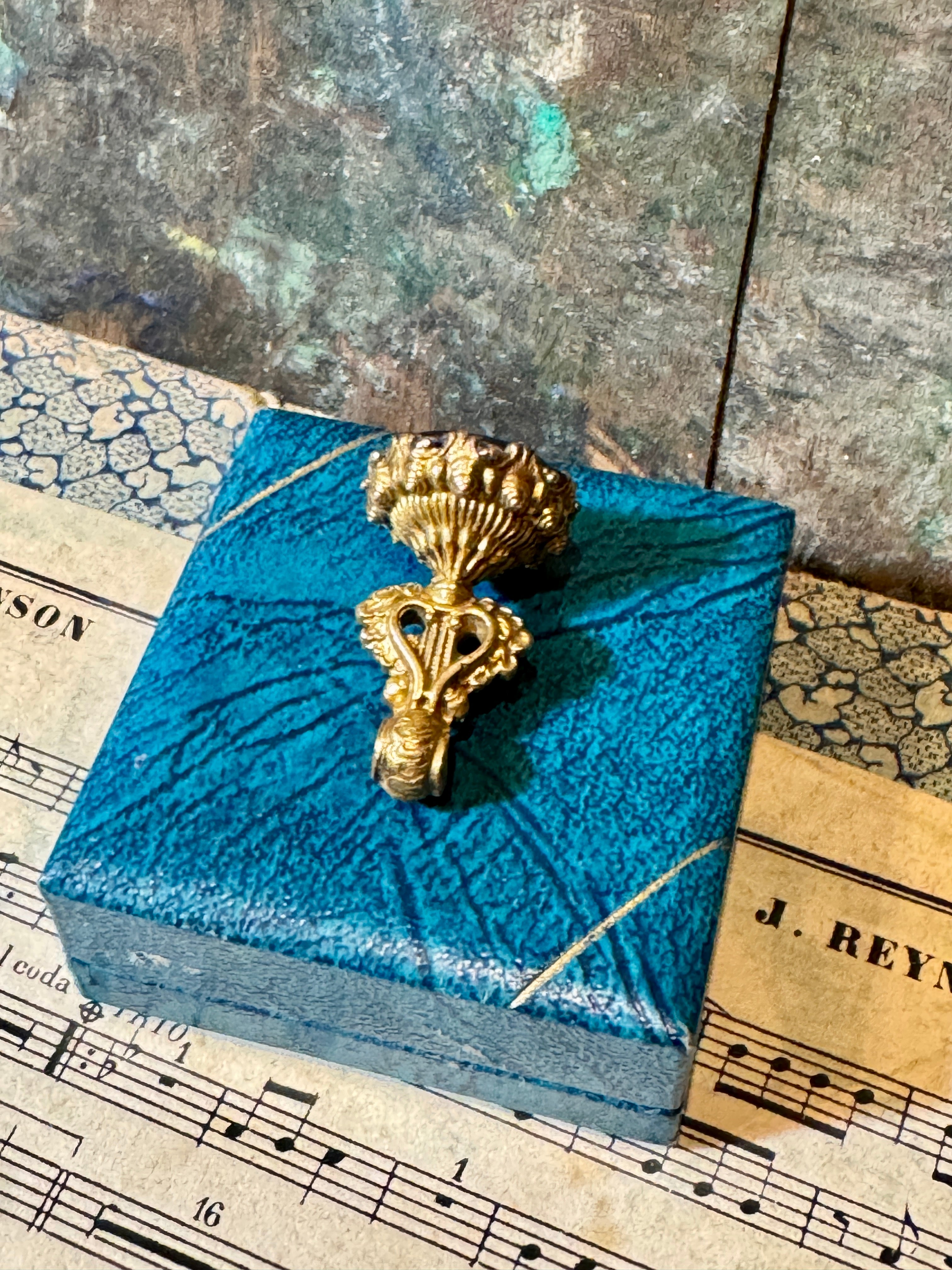 Georgian Scottish Thistle Seal - DINNA FORGET