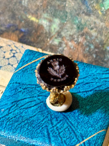 Georgian Scottish Thistle Seal - DINNA FORGET
