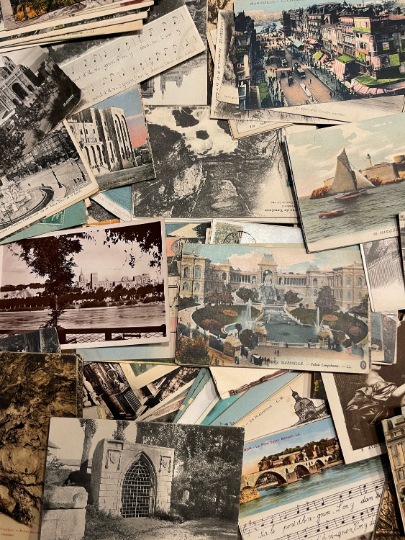 French Travel Postcards in sets of 18