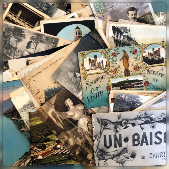 French Travel Postcards in sets of 18