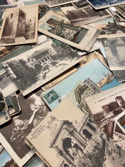 French Travel Postcards in sets of 18