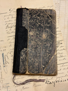 Vintage 1930's French Marbled Notebook