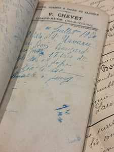 Vintage 1930's French Marbled Notebook