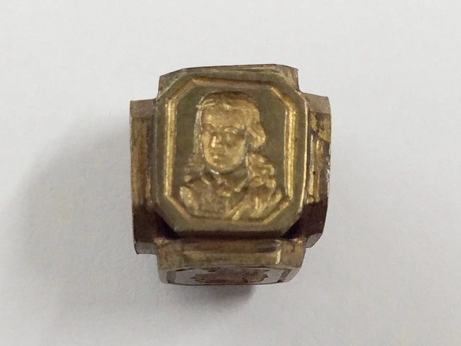 Victorian Brass Cube Seal