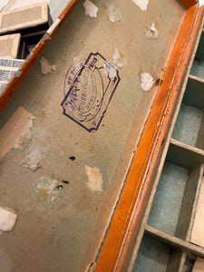 Original Rectangle Antique  French Paper Boxes