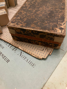 Original Rectangle Antique  French Paper Boxes