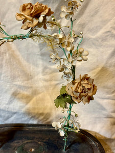 Antique 1800's French Globe De Mariee' Wedding Stand With Floral Arch