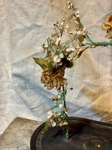 Antique 1800's French Globe De Mariee' Wedding Stand With Floral Arch