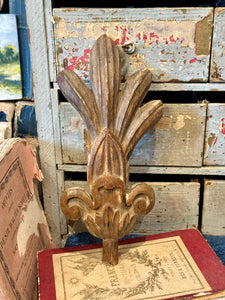 1800's French Wood Pediment