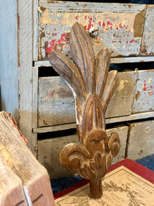 1800's French Wood Pediment
