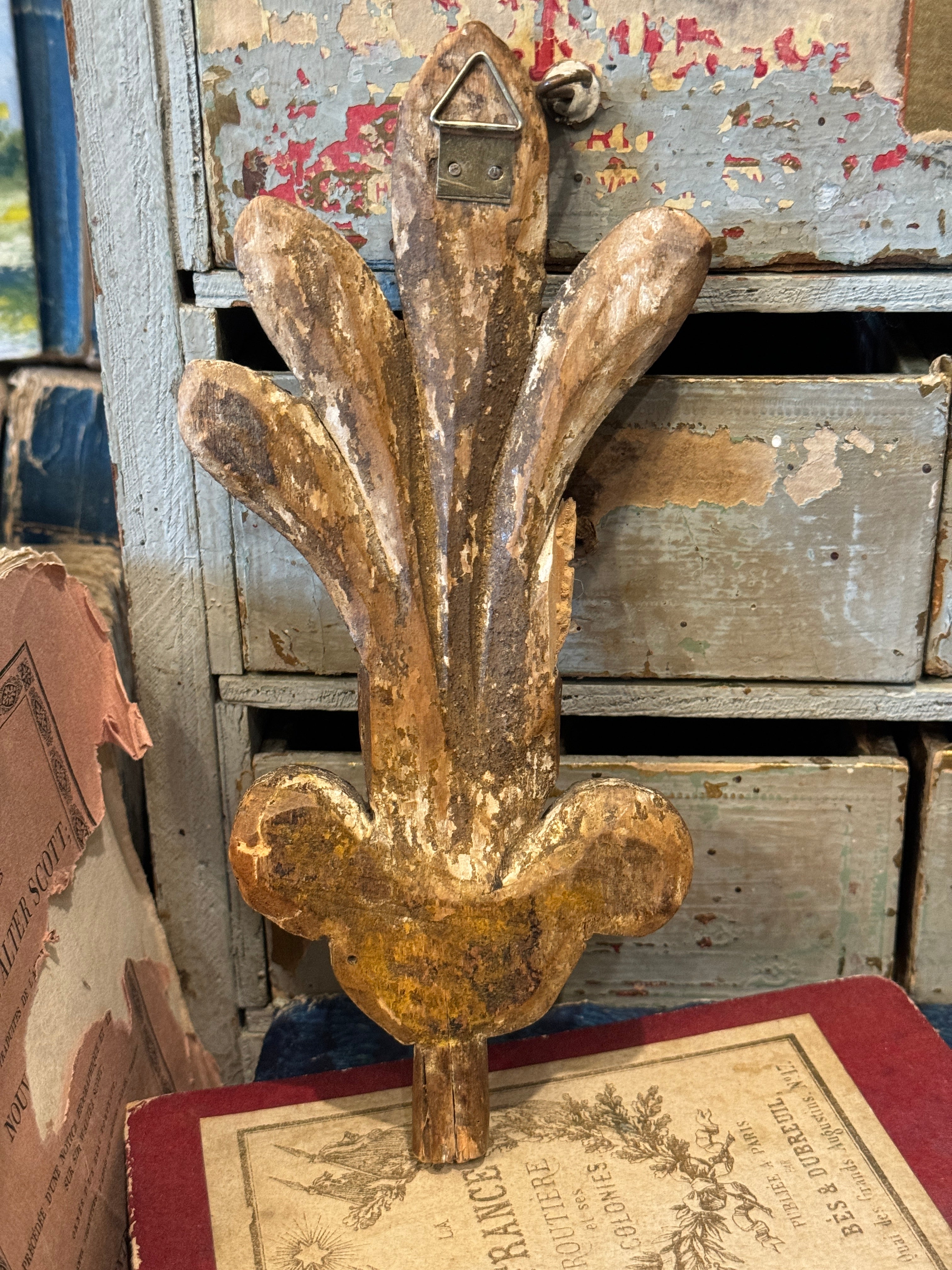 1800's French Wood Pediment