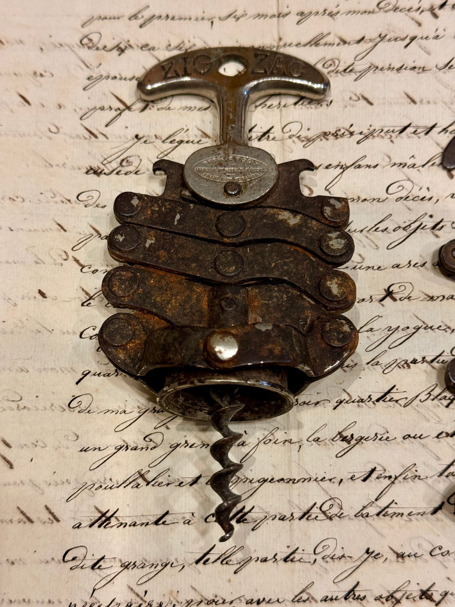Vintage French ZIG ZAG Corkscrew – Monahan Papers
