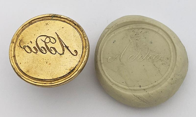 Victorian "ADDIO / GOODBYE or FAREWELL" Insaglio Letter Seal