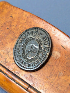 18th C Copper Bishop's Double-Sided Pocket Wax Seal