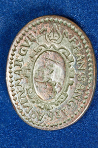 18th C Copper Bishop's Double-Sided Pocket Wax Seal