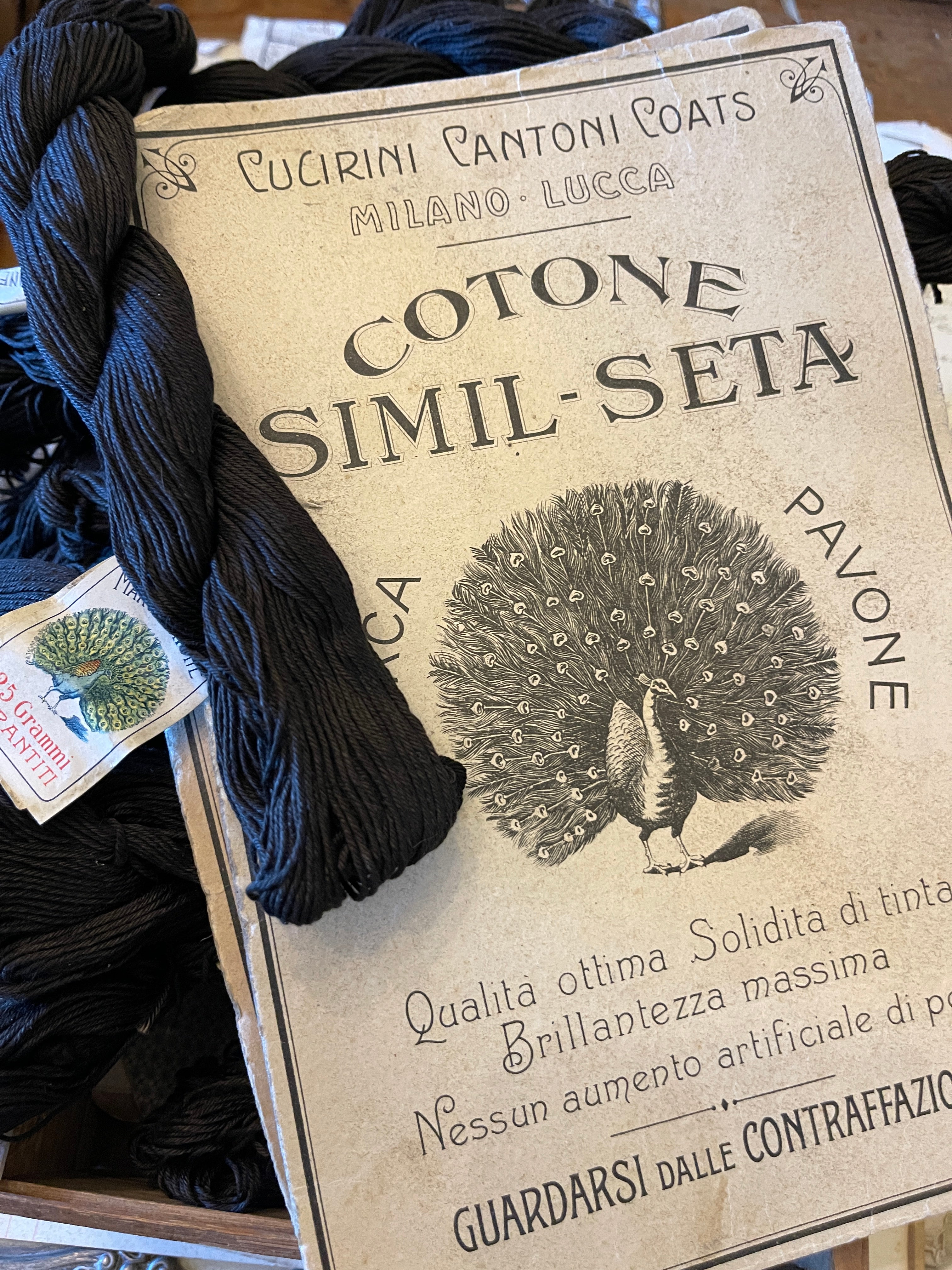 Haberdashery Collection of Antique Italian Cantoni Coats Thread