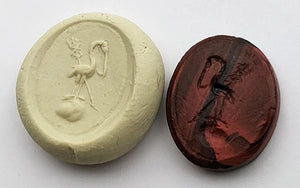 Georgian Crane Glass Seal