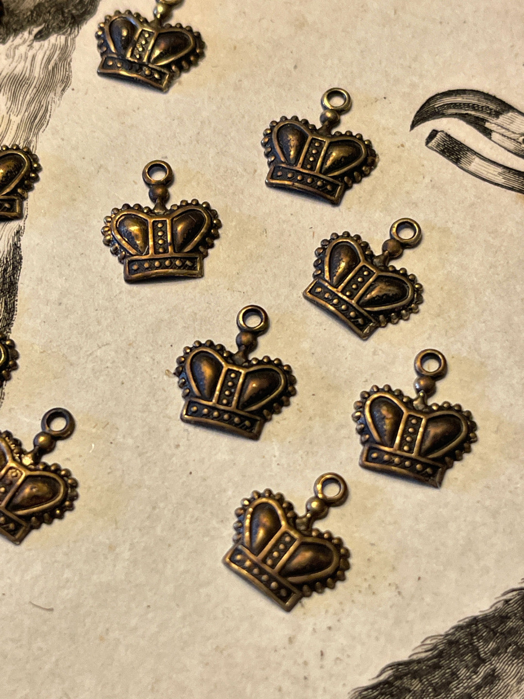 Vintage Style Crowns - Extra Small Sets of 4