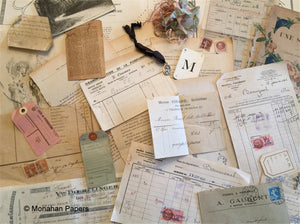 Antique French Scrap bundles of assorted 25 pieces