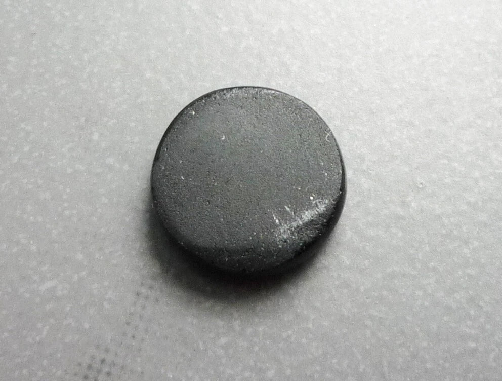 Victorian Black Glass Intaglio MOTTO "FOR EVER" seal