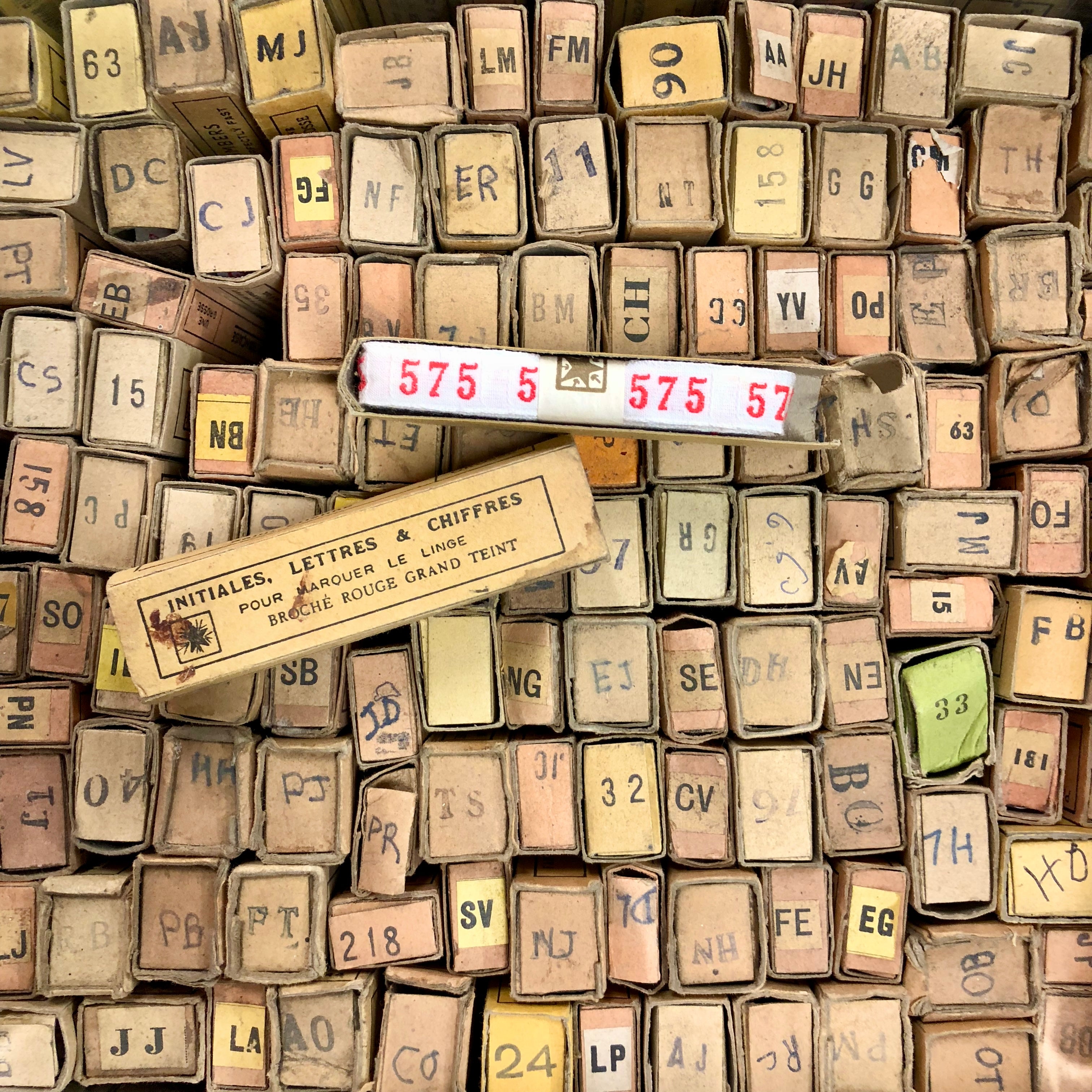Antique French Laundy labels