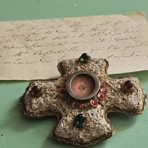 Antique Italian Cross Relic - late 1700's - early 1800's