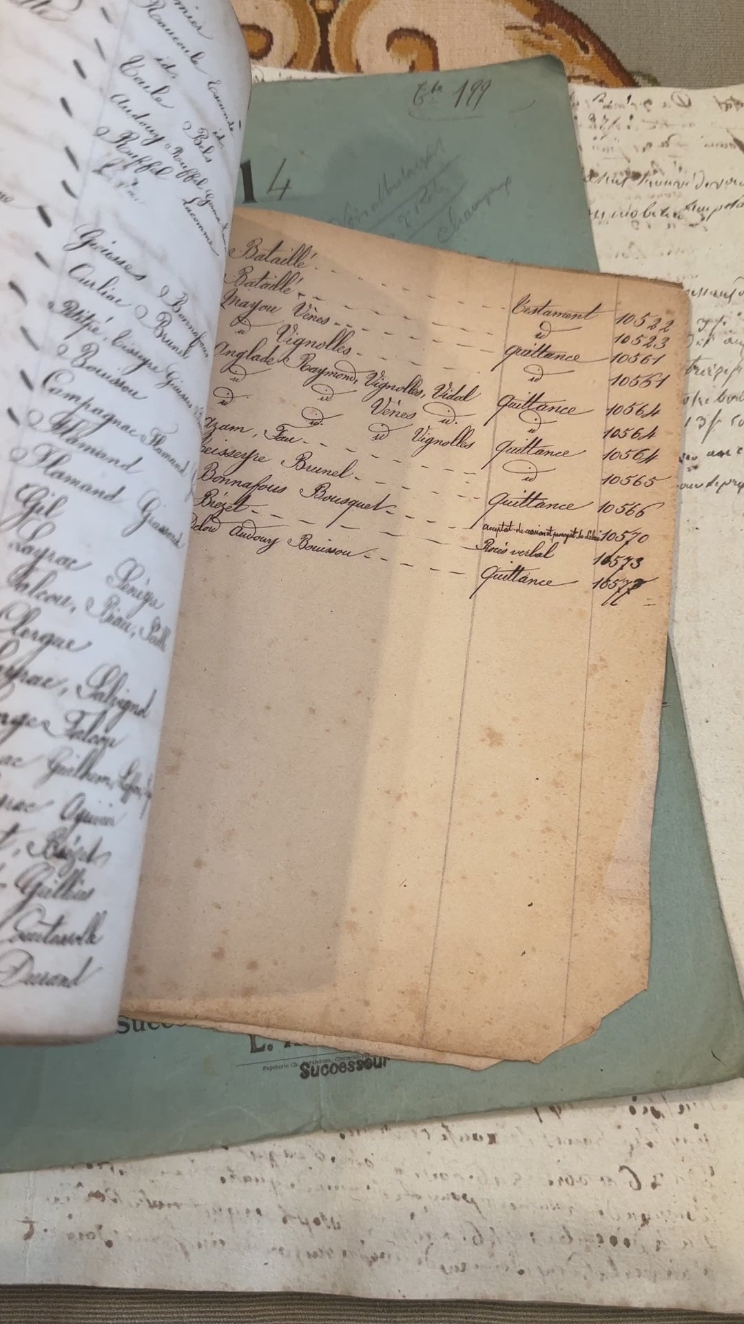 Antique 1880 Repertoire French Notebook