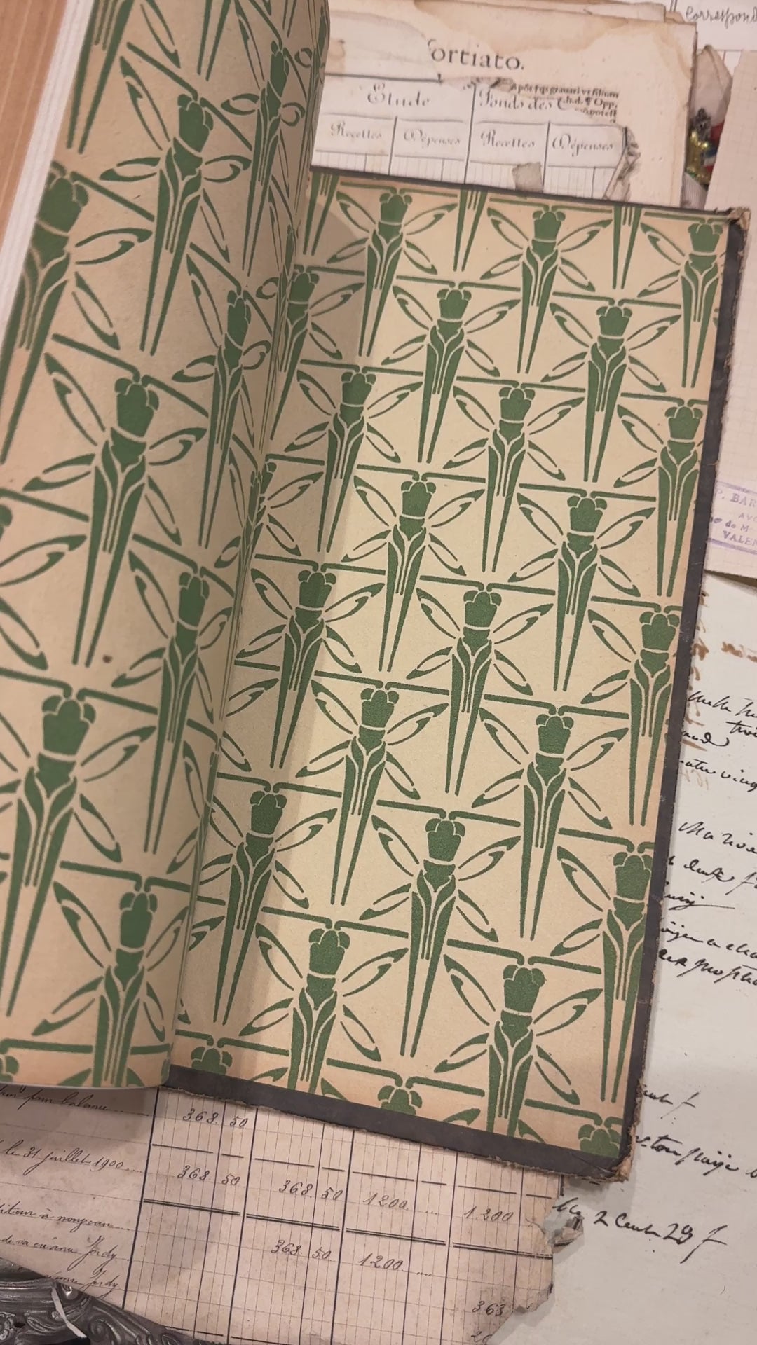 Antique 1922 French Agenda