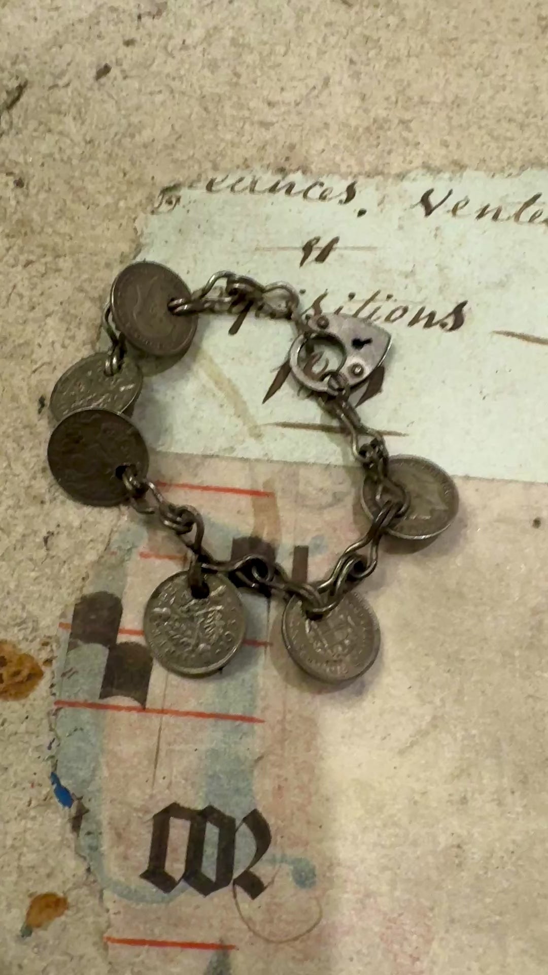 Great Britain, Silver 6 Pence King George V Bracelet