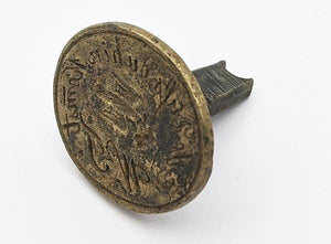 RARE 1700's German "QUICKLY YOU COME TO HIM" Bird and Letter Intaglio Letter Seal