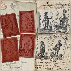 LIMITED SUPPLY - Red Rubber Seasonal Unmounted Stamp