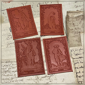 LIMITED SUPPLY - Red Rubber Seasonal Unmounted Stamp