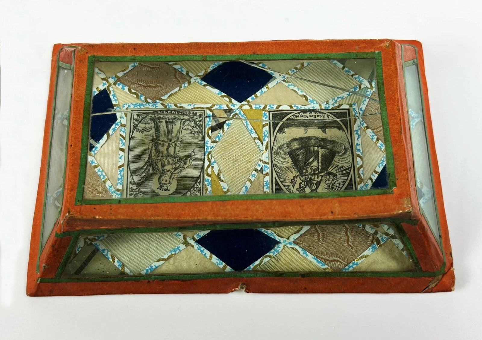 RARE Antique Relic of The Virgin Mary and St Eufemia