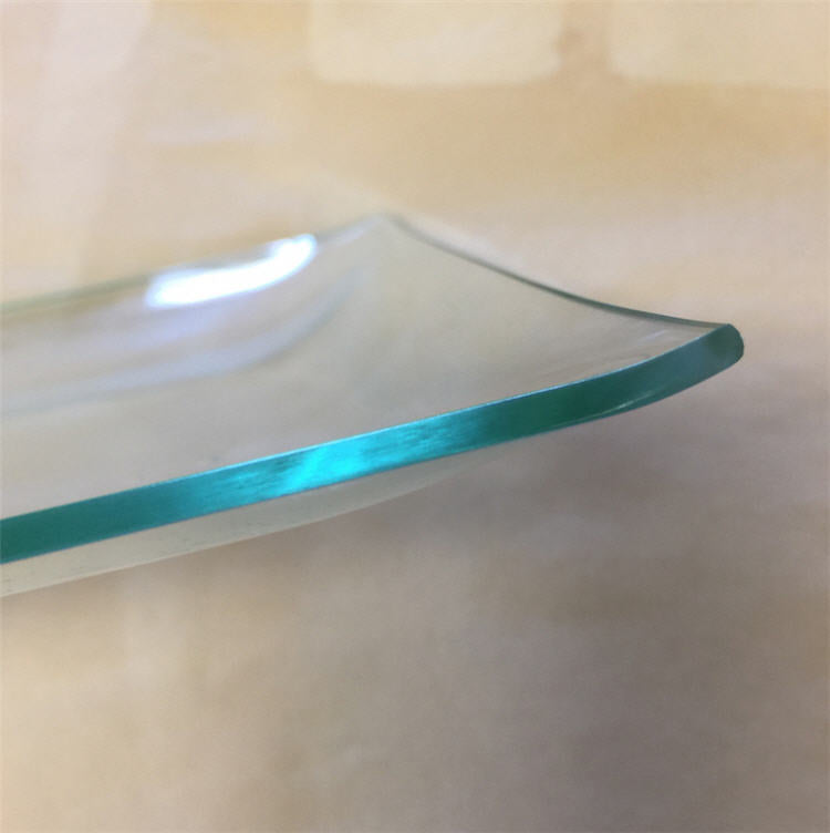 Clear "BENT" Glass Rectangle Plate