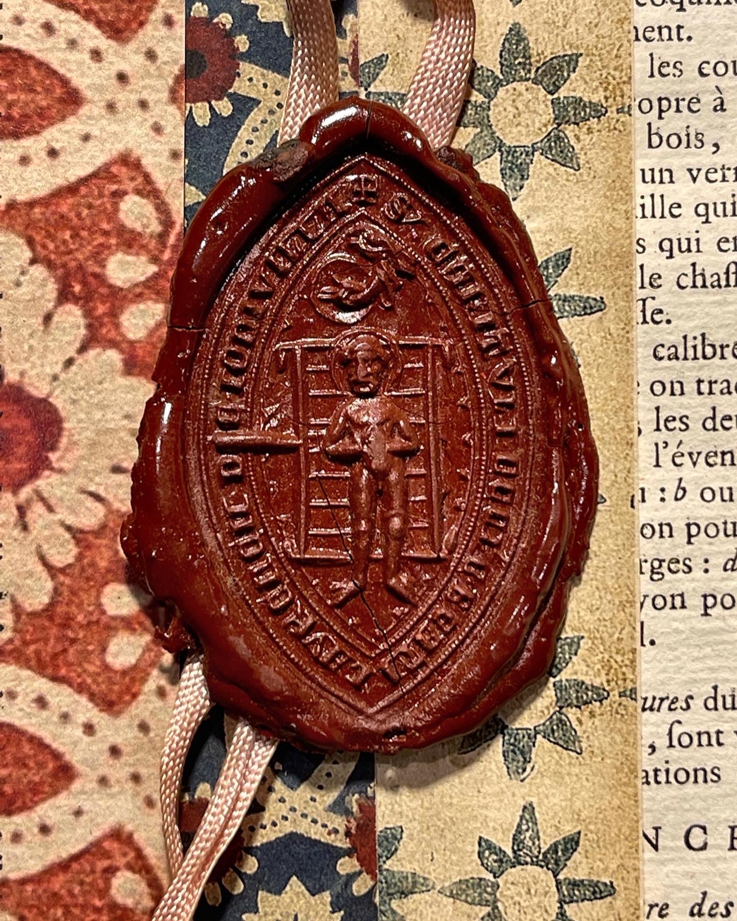 Large French Wax Seal - Red