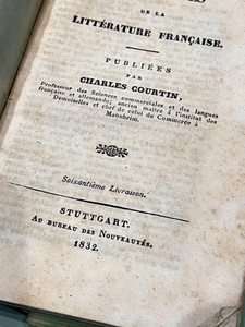 Antique 1831 - 1833 French Books