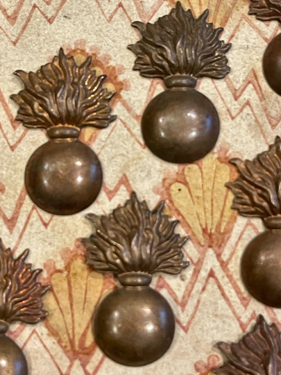 RARE 1800's Antique French Ball with FLAMES - MINT condition