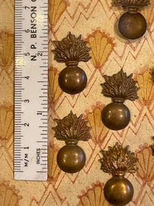 RARE 1800's Antique French Ball with FLAMES - MINT condition
