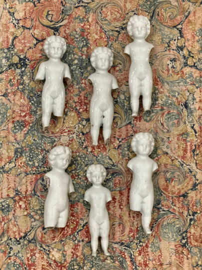 RARE 3.5" - 4.2" Vintage German Frozen Charlotte's by way of France