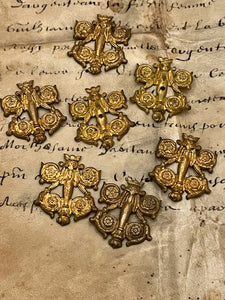 RARE 1800's Antique French CRESTS