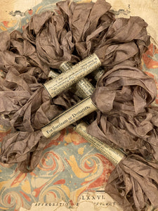 Distressed Aged Latte Ribbon Approximately 5 yards