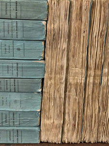 Antique 1834 - 1839 BLUE French Deckled Edge Books