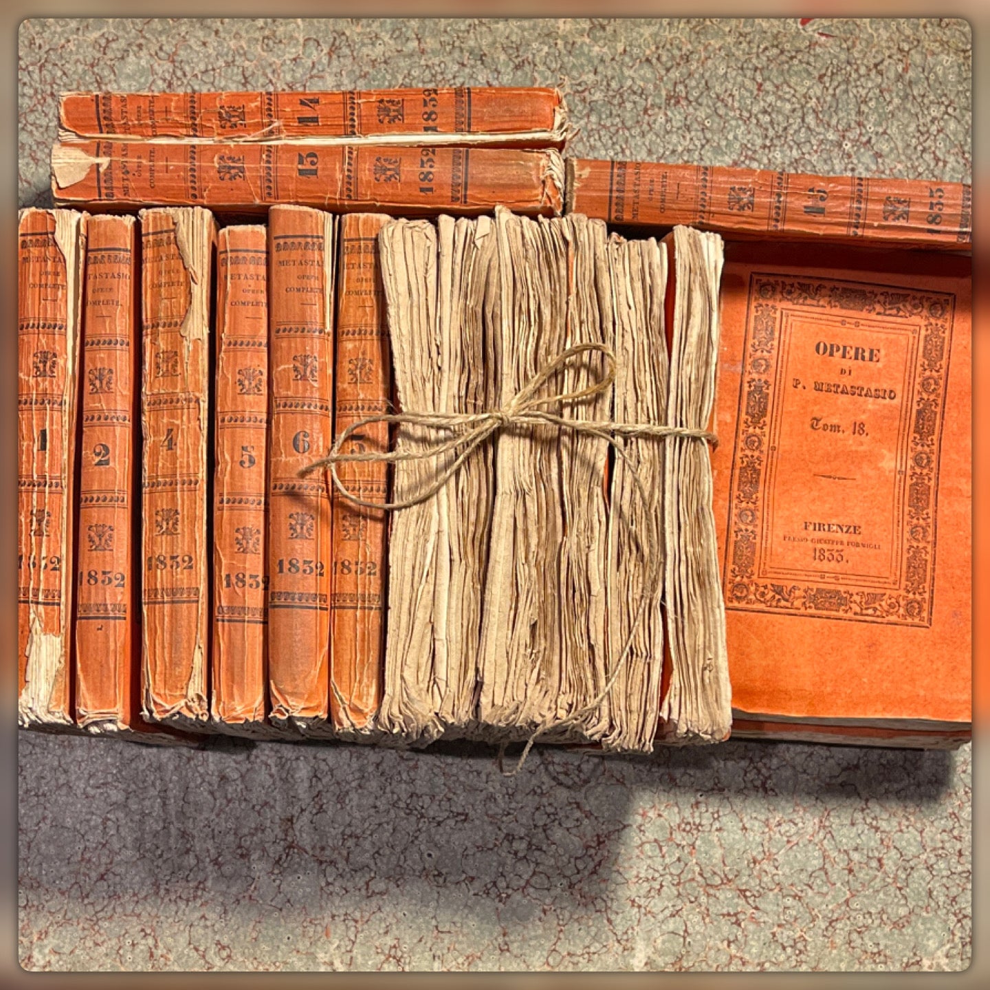 Antique 1830's Italian Books