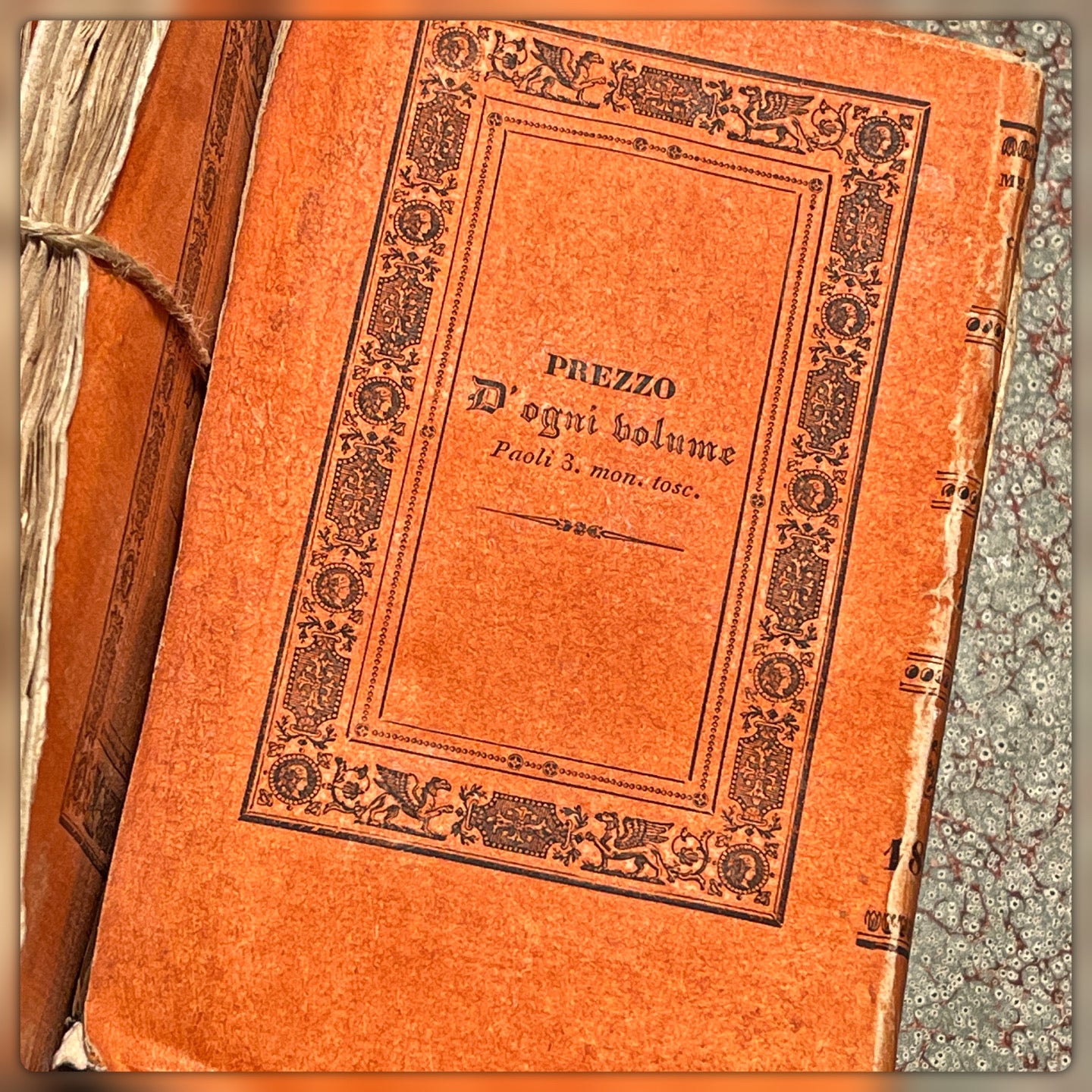 Antique 1830's Italian Books