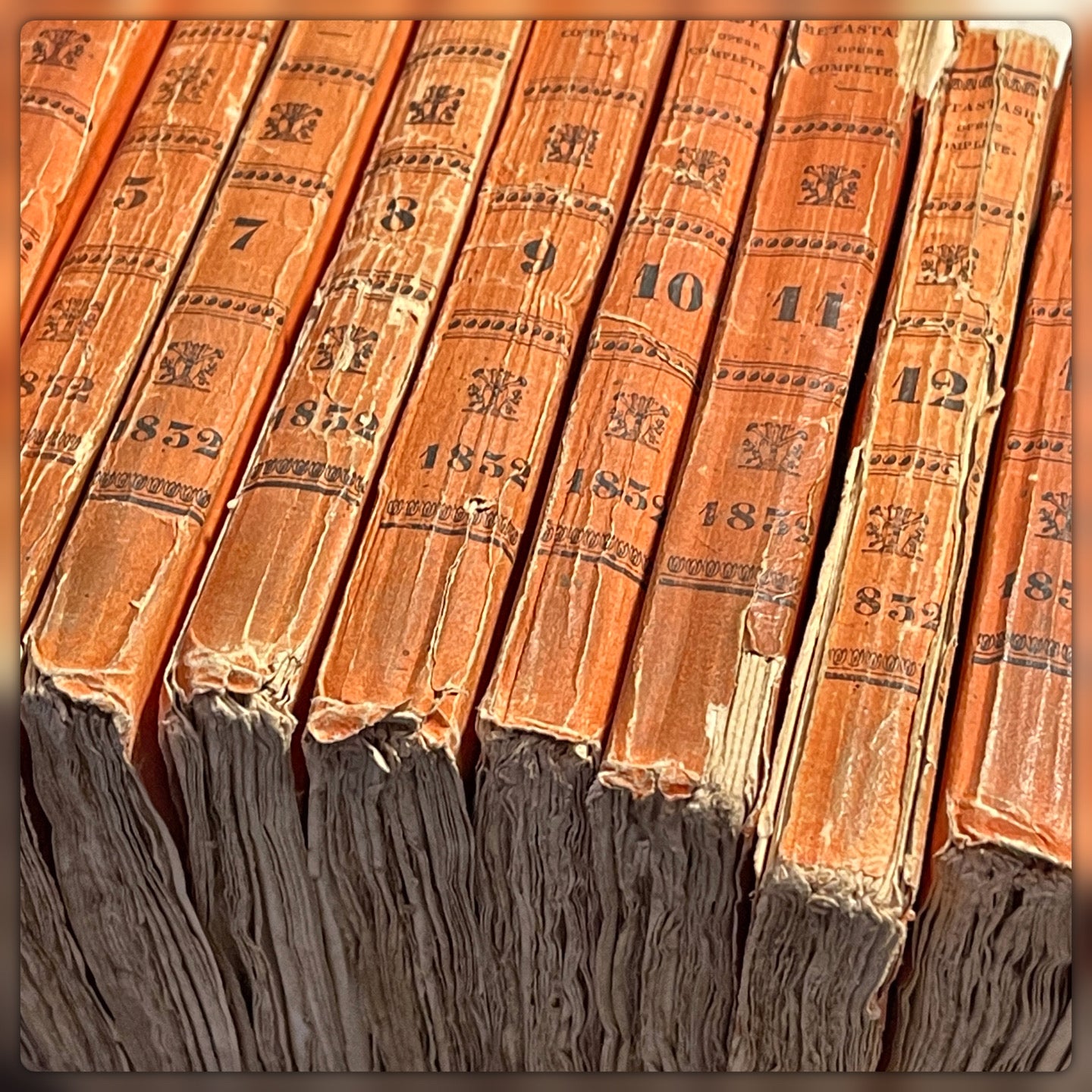 Antique 1830's Italian Books